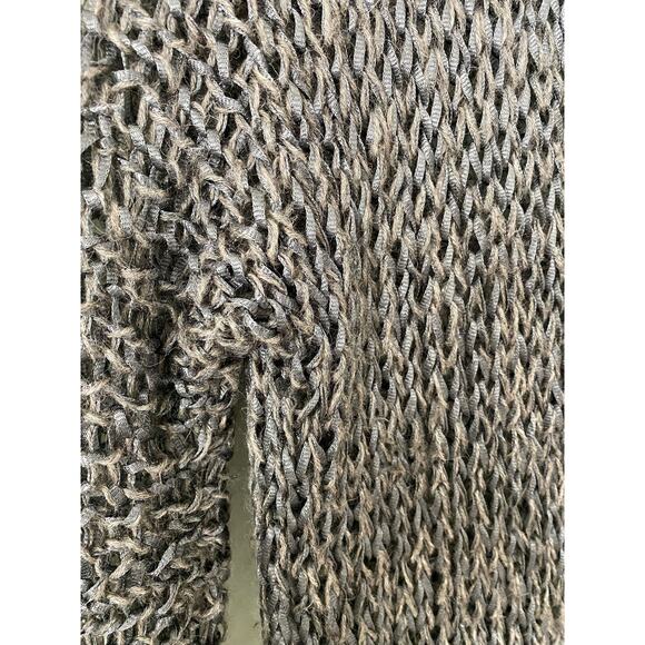Eileen Fisher Sweater Small Alpaca Blend Open Knit Gray - Picture 2 of 9